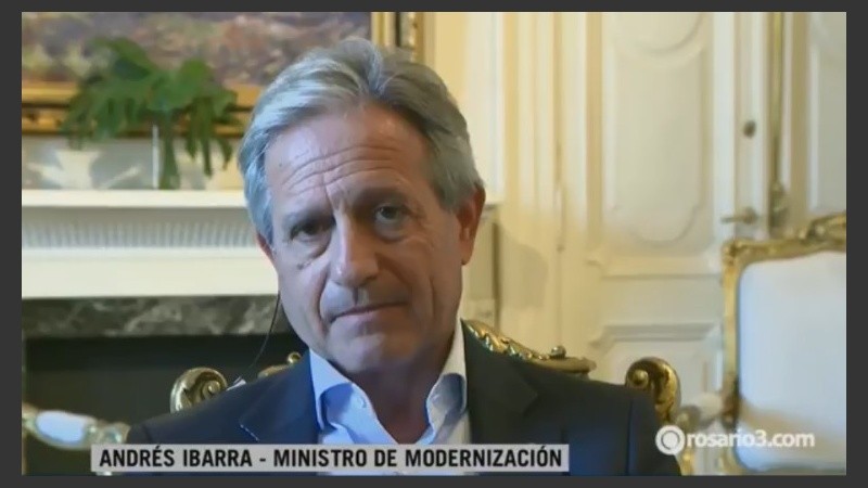 El ministro de Modernización, Andrés Ibarra.