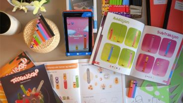 “Los Nooms” son los personajes creados para que los chicos tengan un contacto concreto con los números.