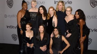 Organizadas en las acciones #MeToo y Time's Up, varias celebridades asistieron a los Globos de Oro vestidas de negro.