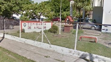 El frente de la seccional en Florencio Varela.