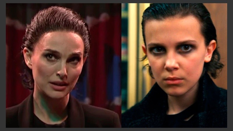 El juego de las parecidas: Natalie Portman y Millie Bobby Brown.