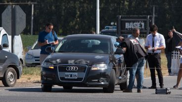 Así quedó el auto en el que viajaban Jonatan con su novia.