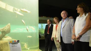 Imágenes de la inauguración del acuario de agua dulce más grande de Argentina.