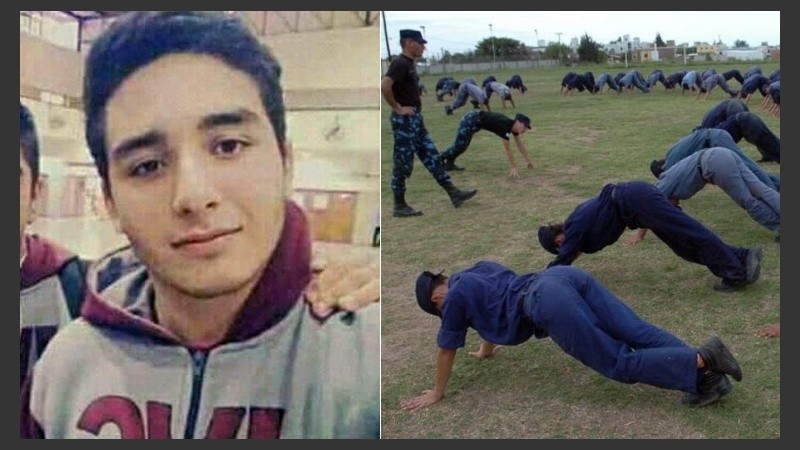 El cadete muerto tras el despiadado entrenamiento. 