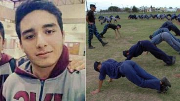 El cadete muerto tras el despiadado entrenamiento.