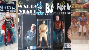 Algunos de los desopilantes muñecos de los Milonga Customs.