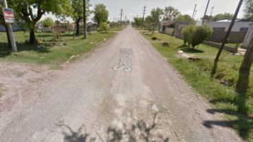 El lugar donde se hallaron los restos óseos.