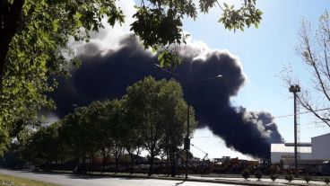 Las llamas provocaron preocupación en la zona.