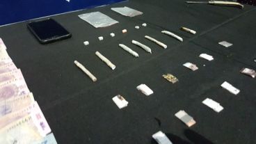 La droga secuestrada por la Policía Federal.