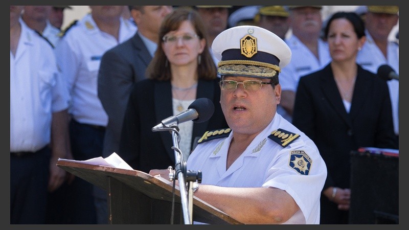 El nuevo jefe de la fuerza de seguridad provincial, Marcelo Villanúa.