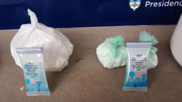 La cocaína secuestrada.