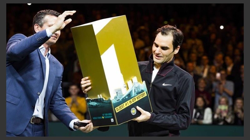 Federer recibió una distinción este viernes.