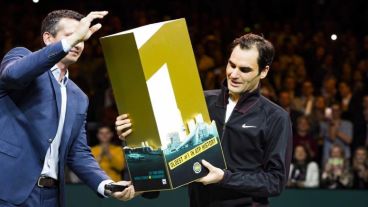 Federer recibió una distinción este viernes.