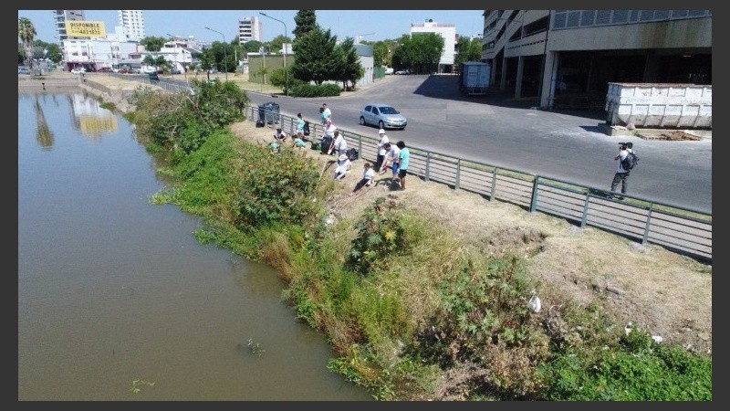 Los voluntarios llenaron más de diez contenedores entre latas, plásticos y vidrios.