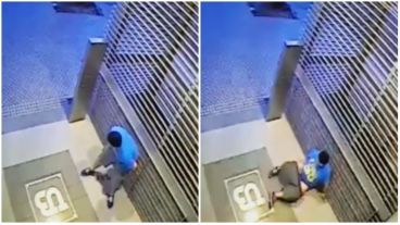 El video fue captado por la cámara de seguridad del lugar.