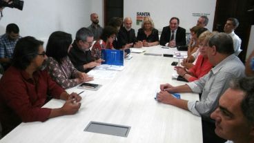 El encuentro con la ministra Balagué fue en Santa Fe.