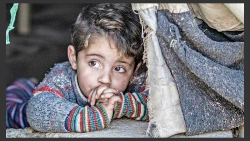 Una de las imágenes que Unicef difundió sobre la guerra en Siria.