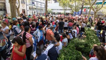 Gremios y organizaciones apoyaron la movilización contra las políticas del gobierno nacional.