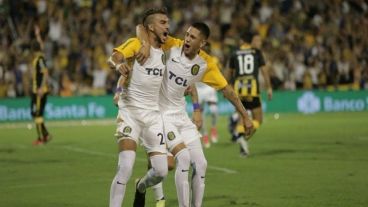 El volante marcó el primer tanto ante Olimpo.