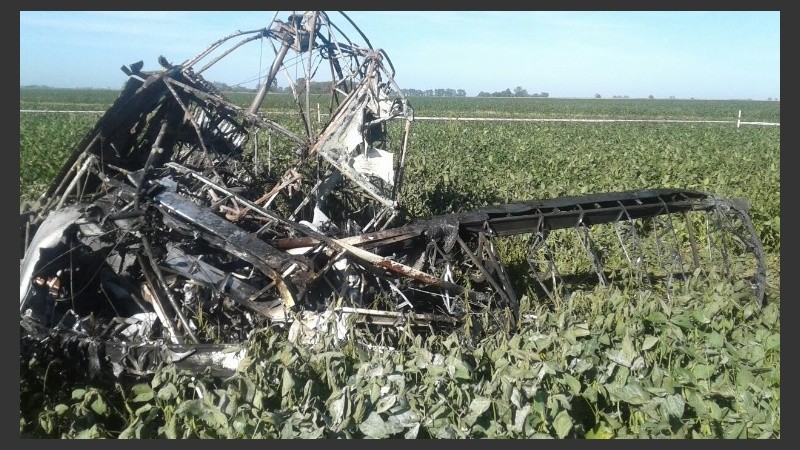 La aeronave sufrió un fuerte impacto cerca de la ruta 90.