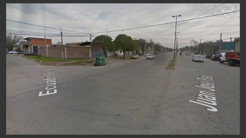 La intersección donde ocurrió el siniestro vial.