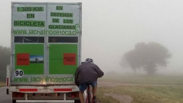 Los ciclistas de la Asamblea sanjuanina recorren el país.
