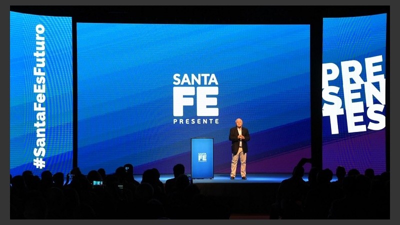 Lifschitz durante el acto de este viernes en Rosario. 