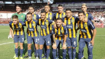 El once canalla que empató con el granate.