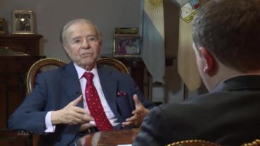 Menem brindó una entrevista exclusiva a CNN.