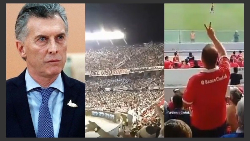 Macri comenzó a ser objeto de insultos en las canchas de fútbol.