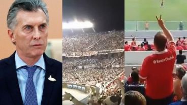 Macri comenzó a ser objeto de insultos en las canchas de fútbol.