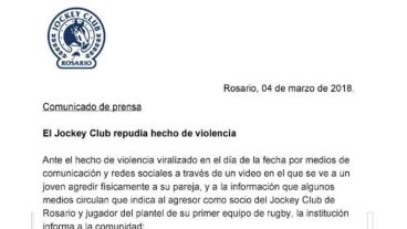 “La institución condena todas las expresiones de violencia", señala el comunicado.