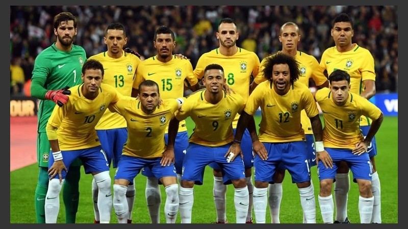 La selección de Brasil, candidata a ganar la Copa.
