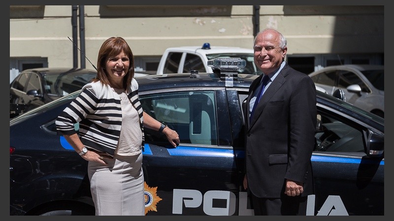 Bullrich y Lifschitz juntos este martes.