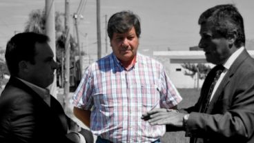 Rubén Palacios (centro) envió el polémico audio.