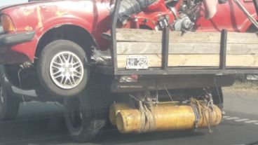 Las imágenes registradas en Av. Circunvalación por los conductores, hablan por sí solas.