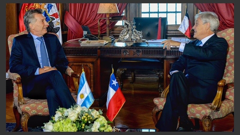Macri participó de la asunción de Piñera.