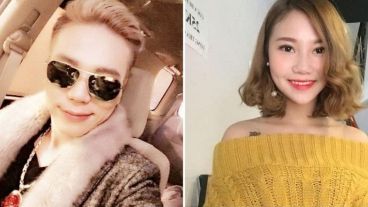 El cantante pop y la joven fallecida.