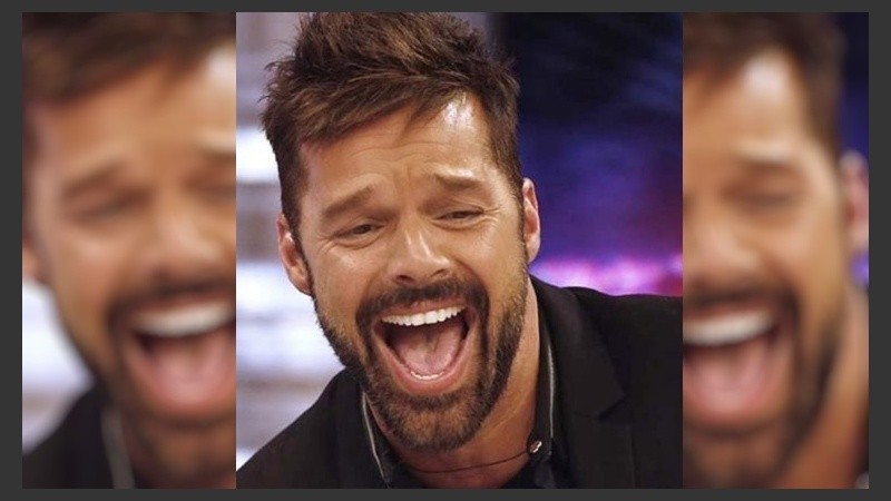 Ricky Martin y una captura de lo más divertida.