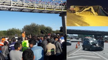 La asamblea frente a Cargill esta mañana y los accidentes sobre Circunvalación.