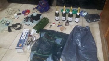 El botín que intentó llevarse el ladrón.