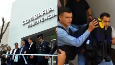 Antes y después. La inauguró y luego volvió pero como detenido.