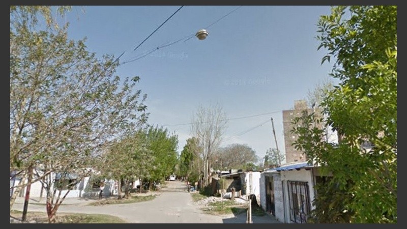 La zona donde la víctima fue atacada. 