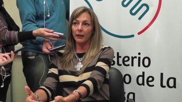 La Defensora general, Jacquelina Balangione.