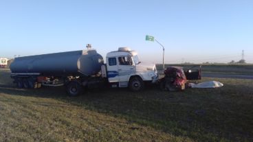 El accidente ocurrió en la autopista a Buenos Aires.