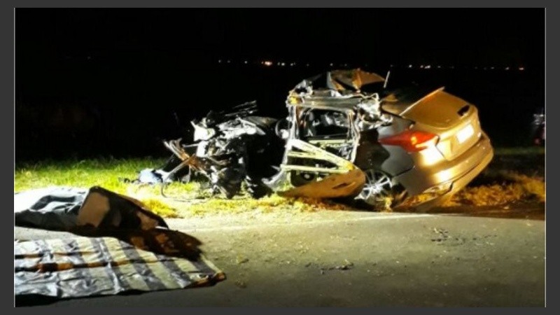 Imagen impactante del accidente de anoche en Maciel.