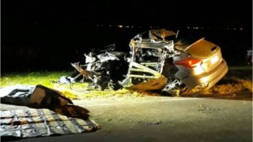 Imagen impactante del accidente de anoche en Maciel.