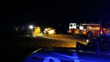 Imagen impactante del accidente de anoche en Maciel.