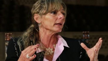 La defensora provincial Jaquelina Balangione.