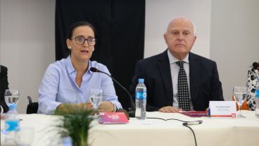 La vice estuvo junto a Lifschitz en Rosario.